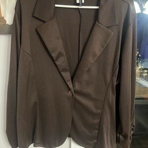 Moon Collection Chocolate Brown Blazer
